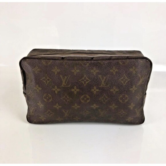 Louis Vuitton Toiletry Bag Trousse Toilette 28 Clutch Hand Bag Monogram Brown - Picture 2 of 12